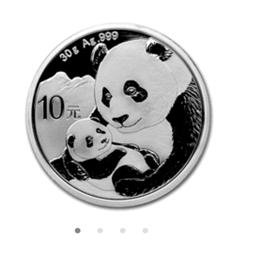 2019 CHINESE SILVER PANDA COIN 30 GRAMS BU SILVER PEOPLES REPUBLIC CHINA 10 YUAN